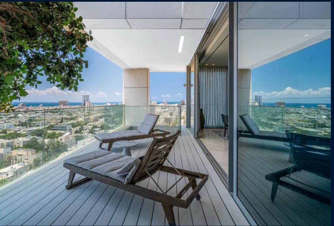 Un étage entier dans la tour Hashoftim, Tel Aviv : environ 460 m² et un balcon d'environ 50 m² - מגדל השופטים, תל אביב - photo 3