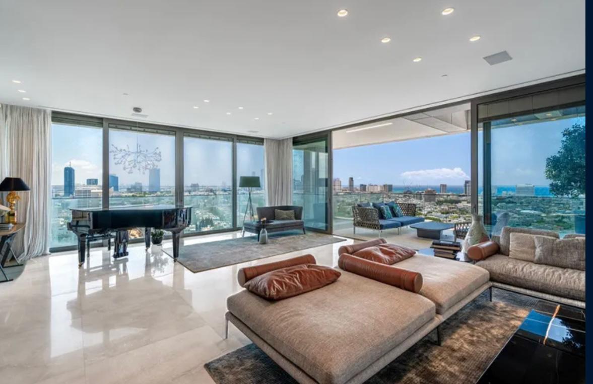 Un étage entier dans la tour Hashoftim, Tel Aviv : environ 460 m² et un balcon d'environ 50 m² - מגדל השופטים, תל אביב - photo 8